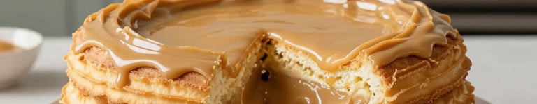 bolo de churros com recheio de doce de leite