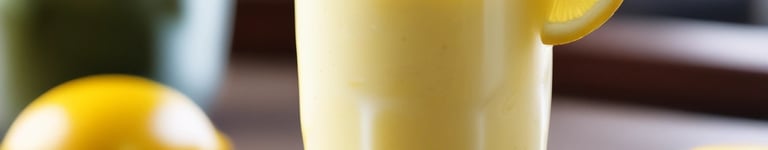 Limonada alemã, bebida de limão com manga