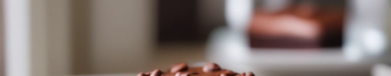 pão de mel com recheio e cobertura de chocolate