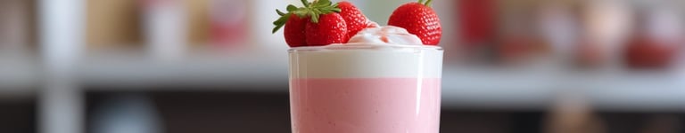 milk-shake de morango