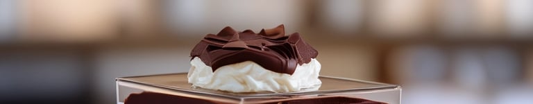 pavê tradicional com biscoito, creme e chocolate