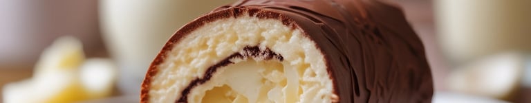 sacolé de coco com chocolate