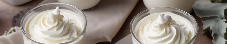 potinhos de mousse de leite em pó