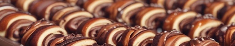 Rolinhos de Rocambole Recheado com Chocolate