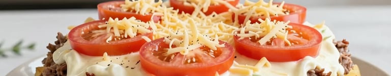 batatas assadas com carne tomate e queijo