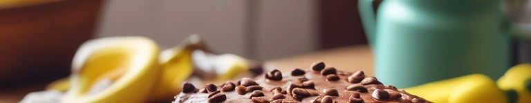 bolo de banana com chocolate