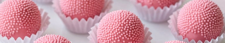 docinho bicho de pé, brigadeiros de morango