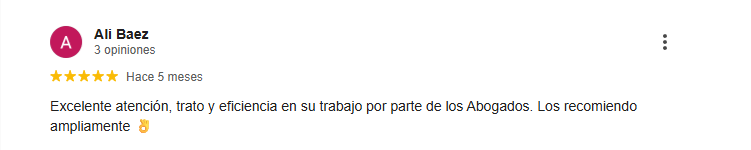 recomendación de un cliente feliz