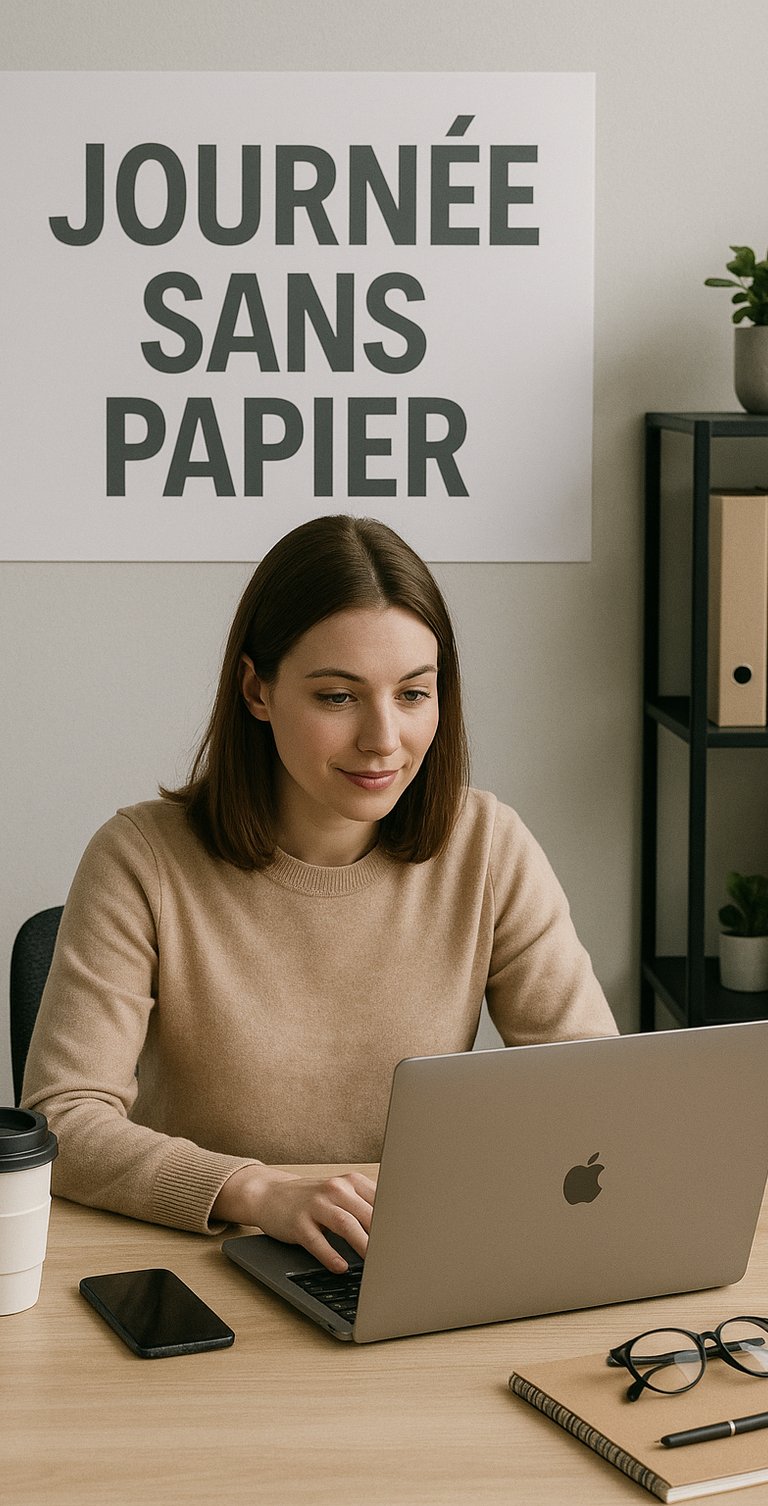 Photo Illustration journée mondiale sans papier