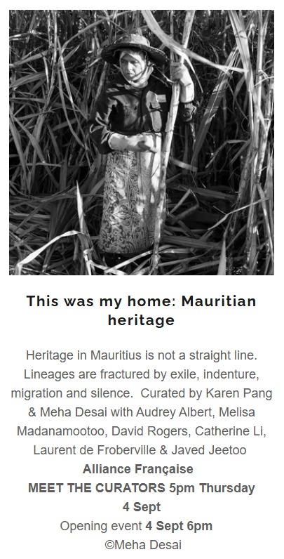 Woman in sugarcane field, Cape Town Photography Festival poster.