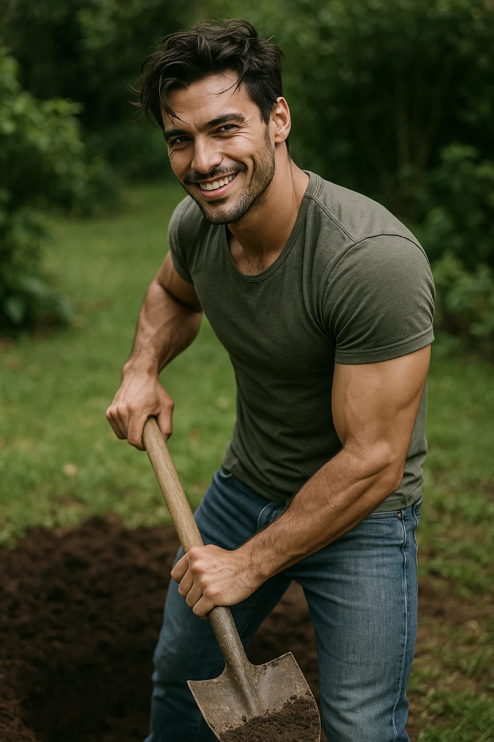 Homme charmant pour la journée internationale de l'homme.