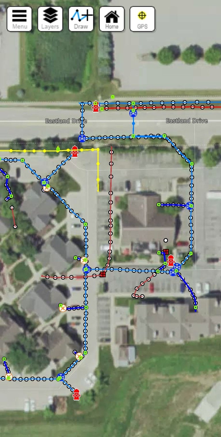 GIS Mapping software example on mobile