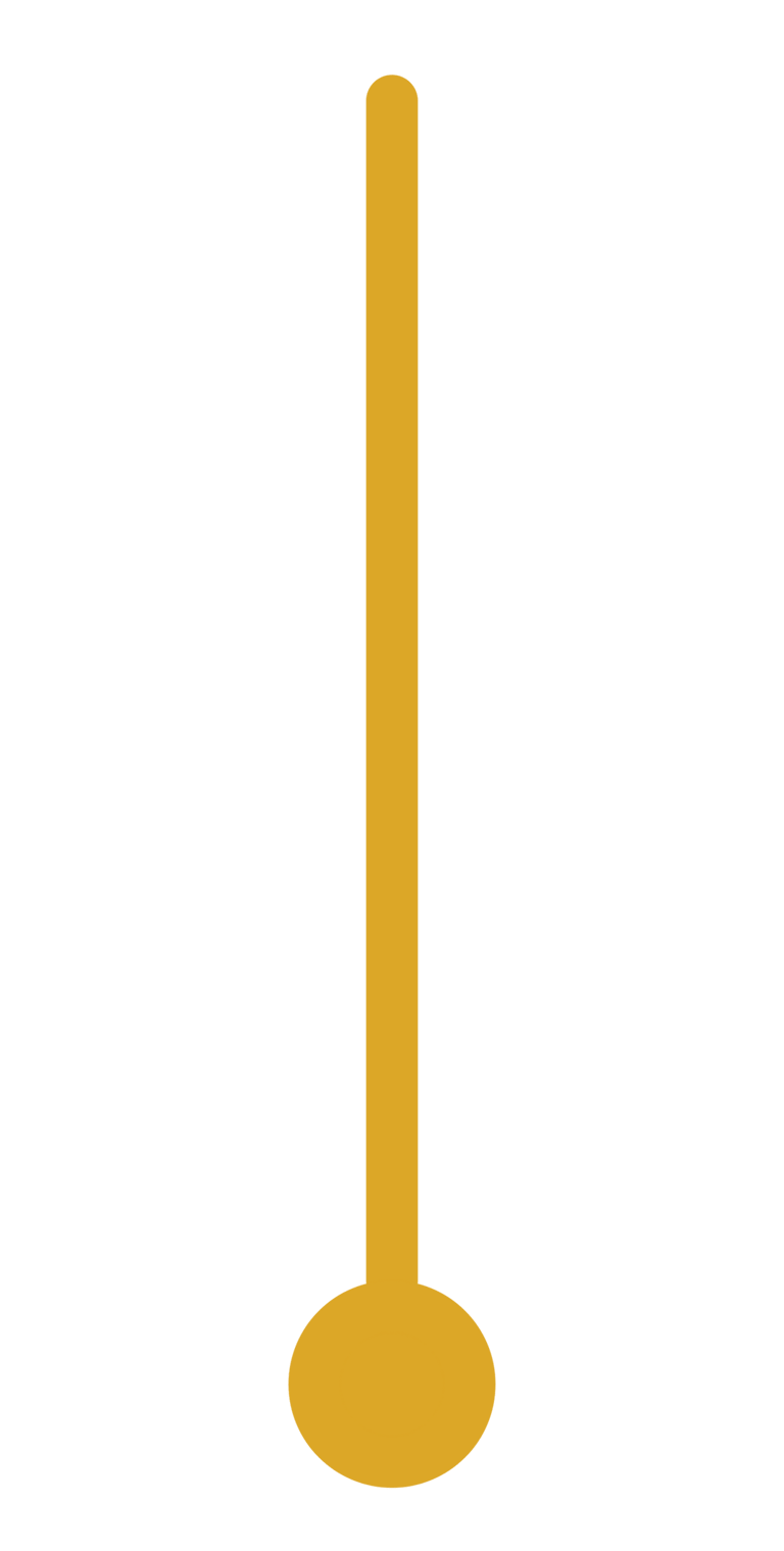 Ligne jaune pointant à la prochaine section de la page