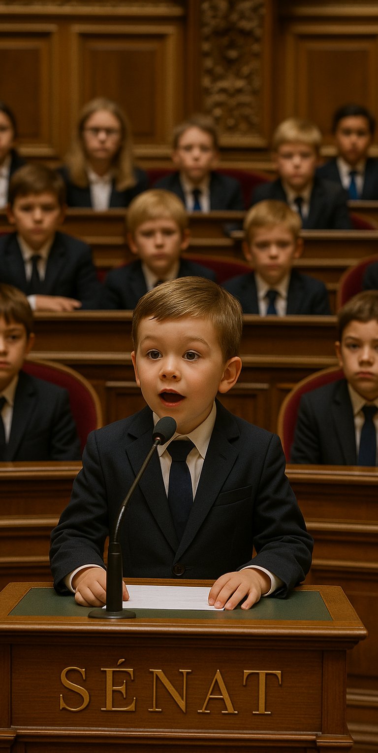 le Sénat, occupé par des jeunes pour la journée mondiale de la jeunesse.