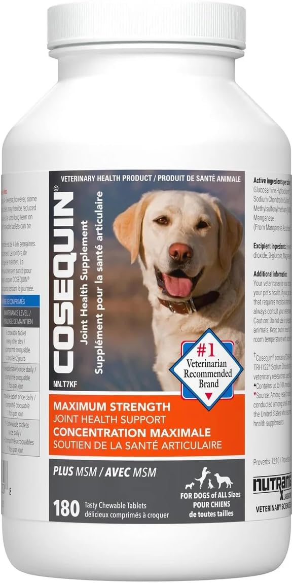 Nutramax Cosequin DS Plus MSM Chewable Tablets, (180 Count) Nutramax-sf