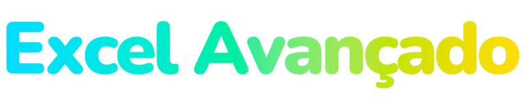 Curso de Excel Avançado: Imagem degradê azul c/ verde c/ título Excel Avançado