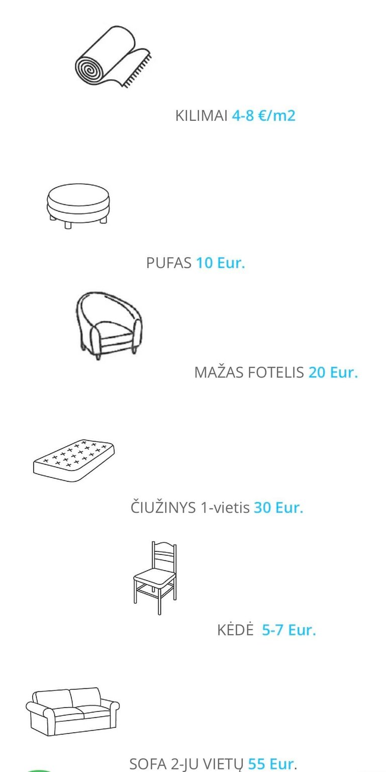 a table with a bunch of different types of furniture