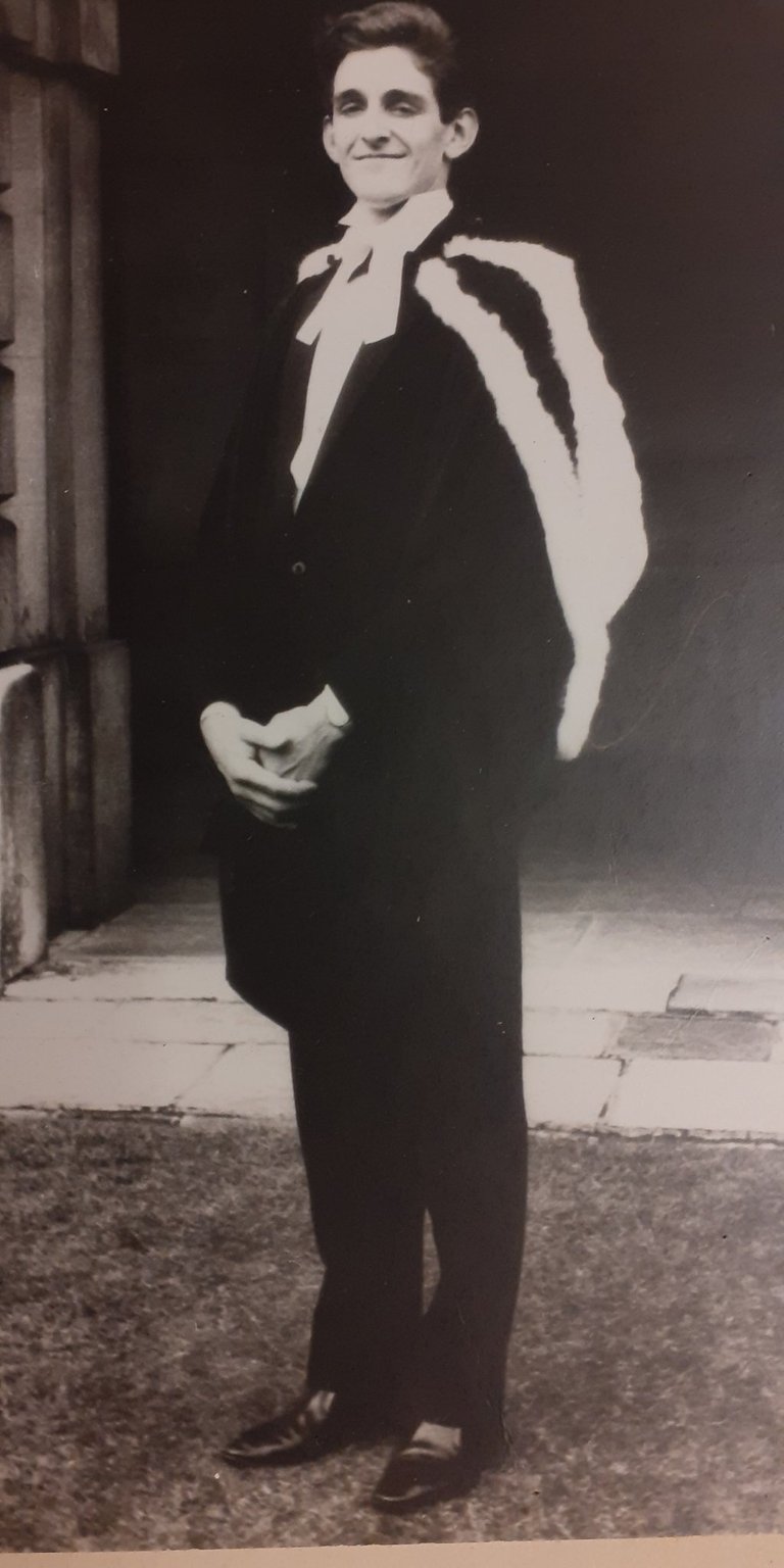 Morning after the Graduation Dinner, still hung over!