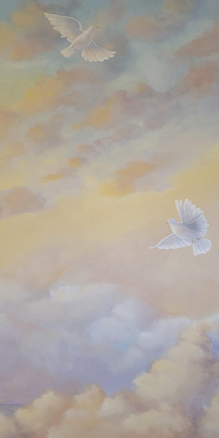 dove closeup of mural by marcine in princeton junction nj