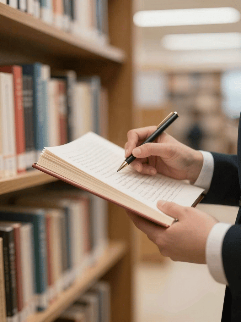 A professional educator in a bright, modern setting, smiling naturally while interacting with a tablet. The lighting is soft and natural. Global / General. The atmosphere is clear and inviting with off-white and soft blue tones in the background.
