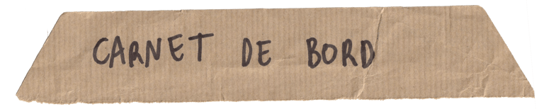 morceau du carnet de bord du vieux gréement "le Skjoldnaes"