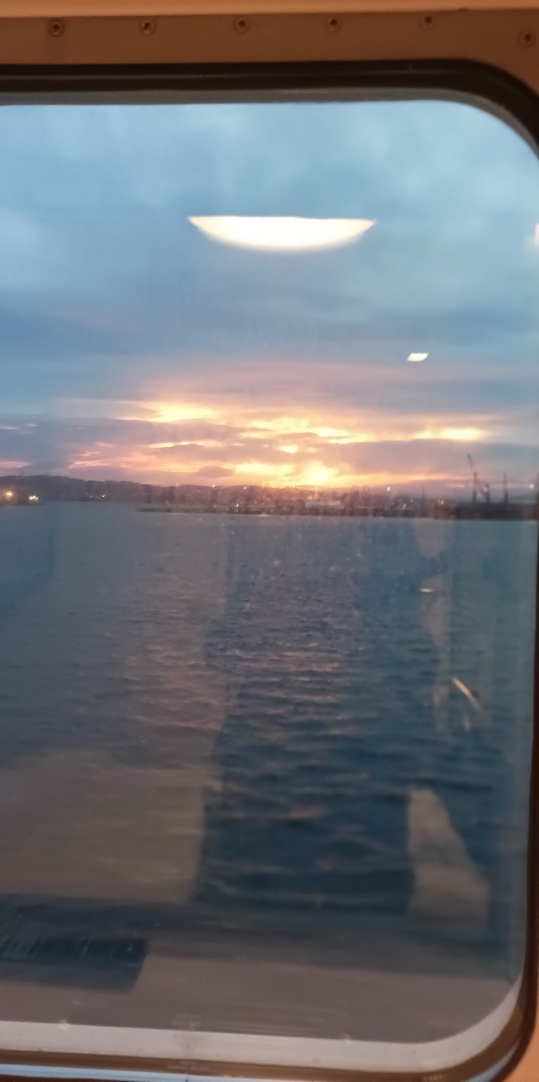 We are about to dock in Bilbao