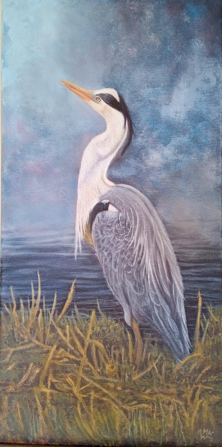The Heron painting