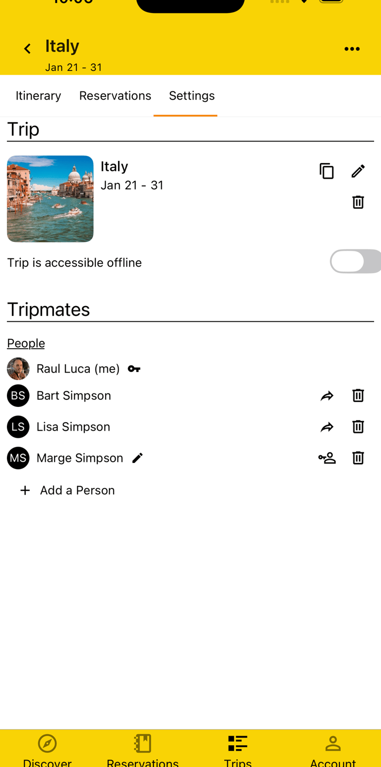 kids and adults that are tripmates on a trip