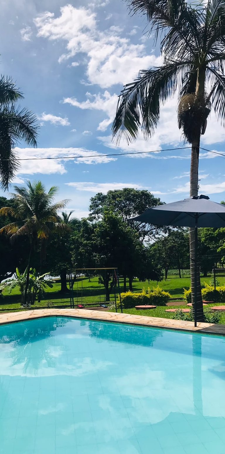 Piscina aquecida do Rancho do Neneco - Rancho para alugar em Miguelópolis SP