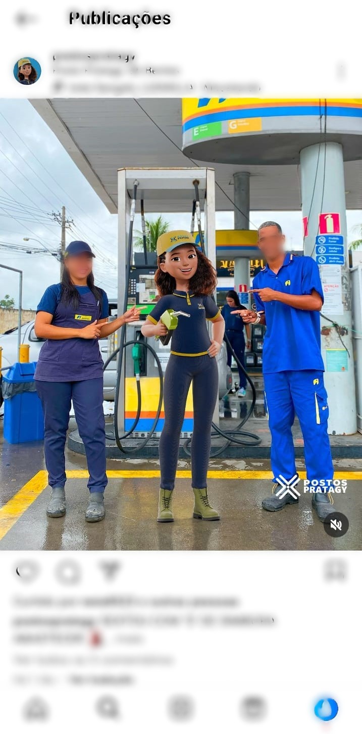 Como usar o mascote 3D