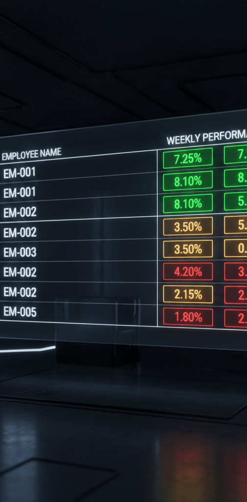 dashboard kpi tracker turnover by Gameed Omar for retail stores