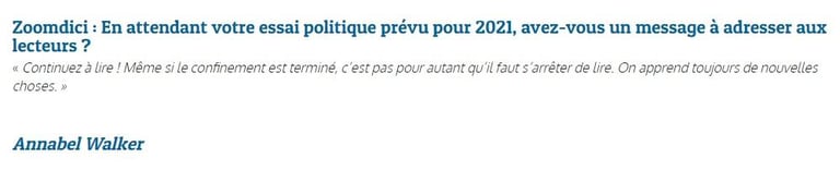 article zoomdici sortie livre azelma sigaux les silencieux n'en pensent pas moins partie 2