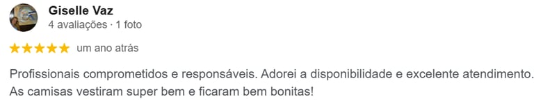 Avaliações no Google