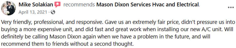 Testimonial 3: Friendly, professional, and responsive.  Extremely fair price
