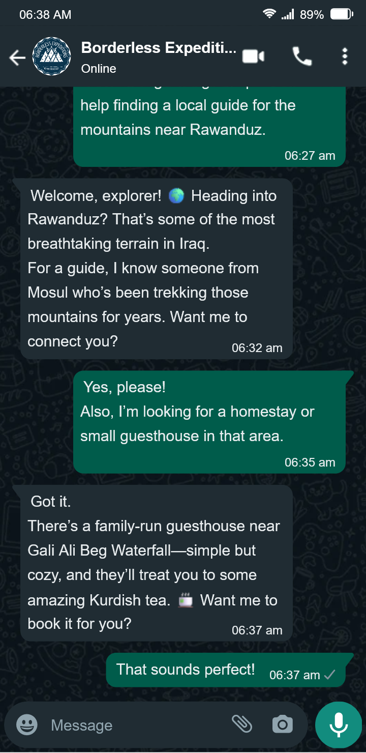 Travel Virtual Assistance