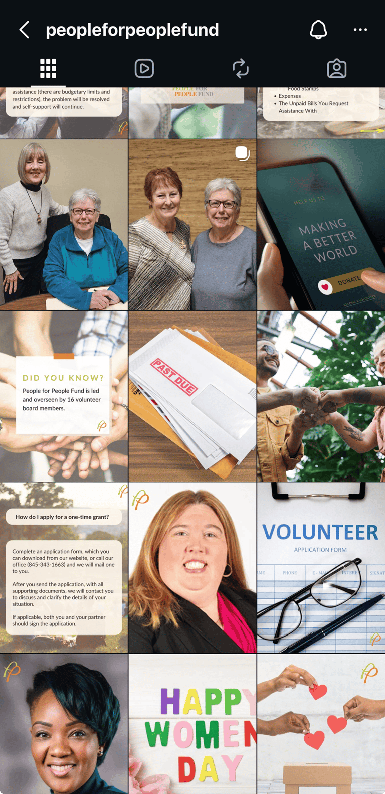 people for people fund instagram page before ampearo marketing
