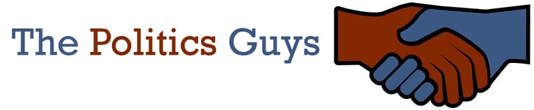Logo for the politics guys podcast