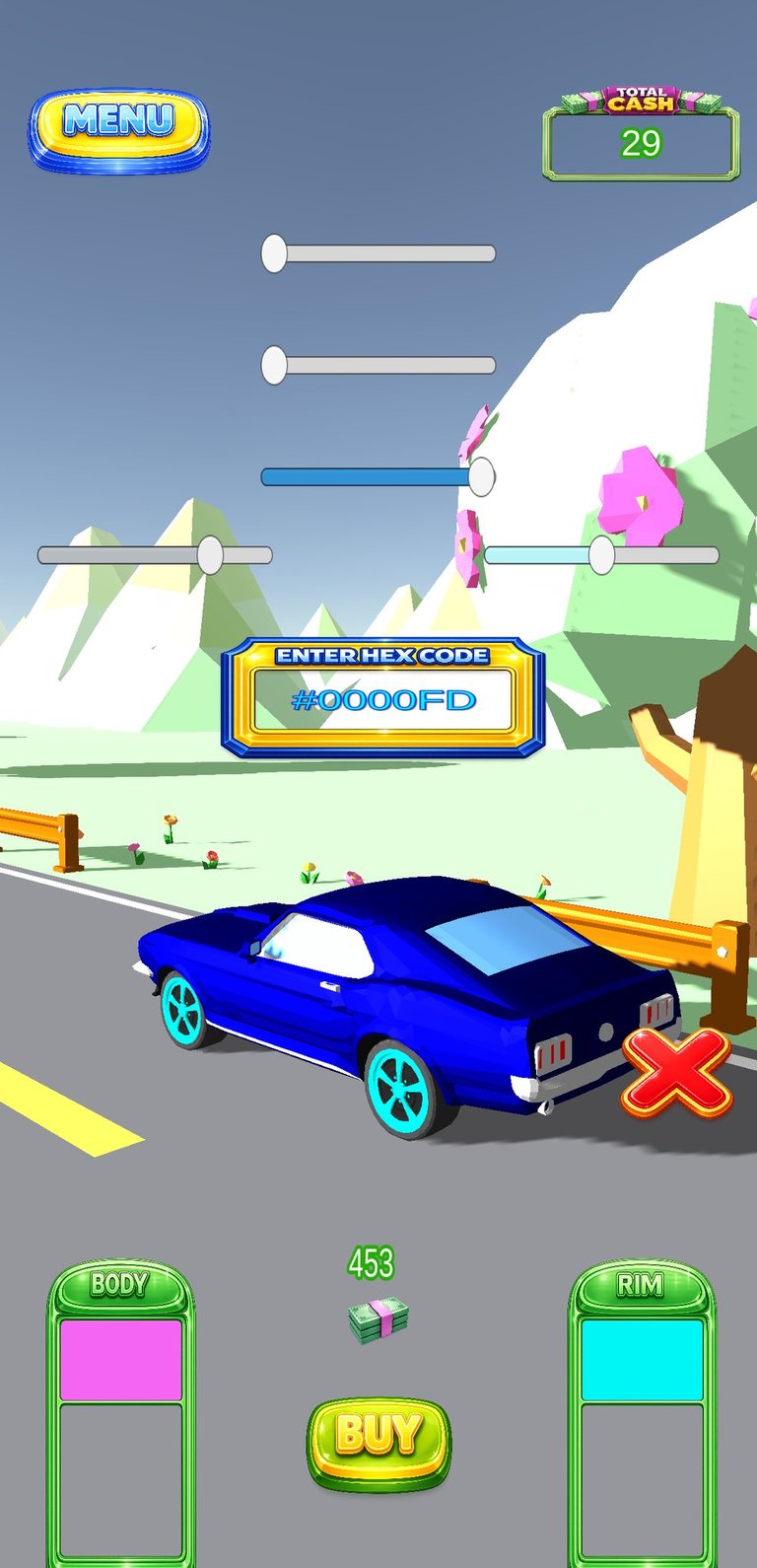 Low poly sports car from Poly Traffic