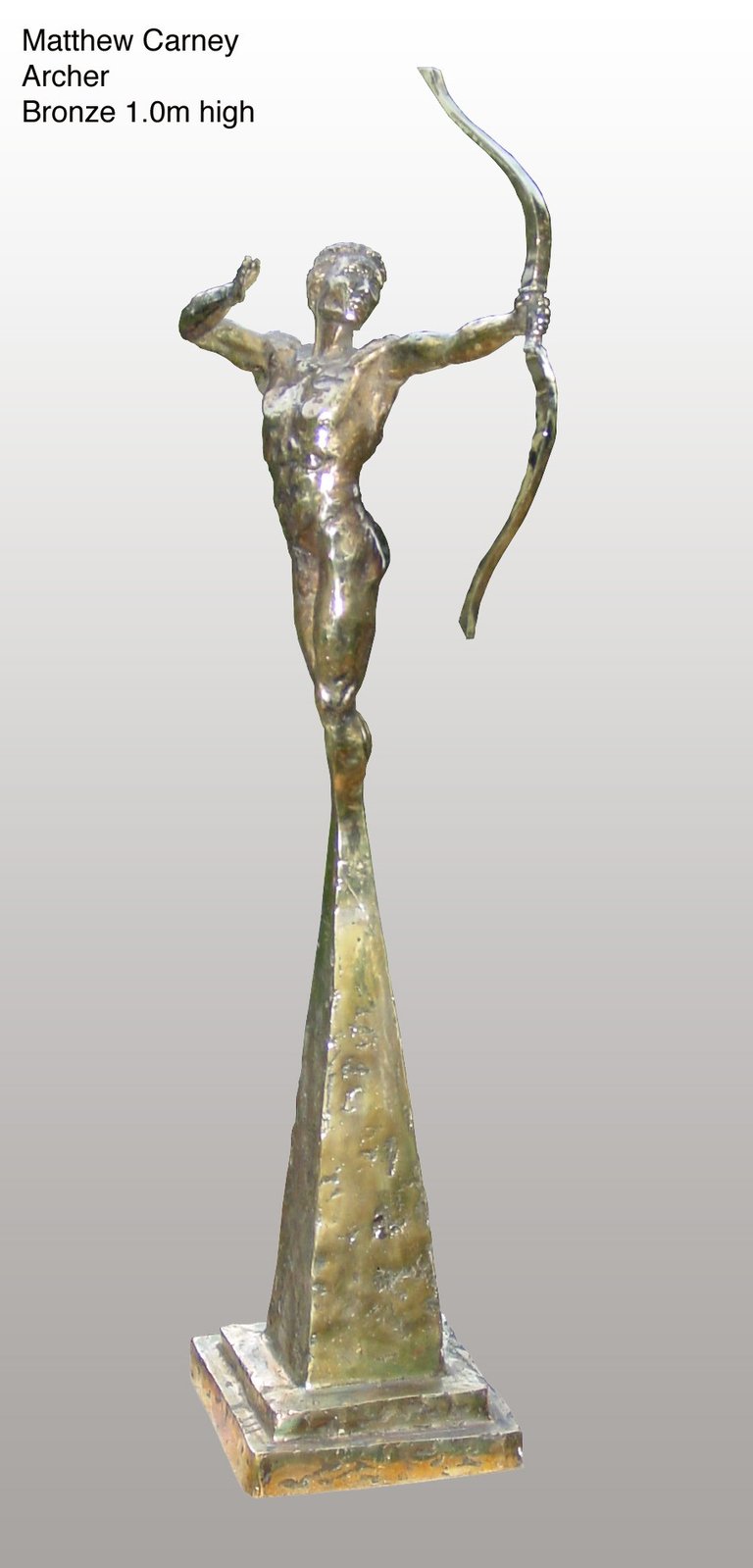 a statue of a man with a bow and arrow