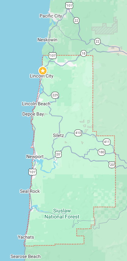 Map of Service Area