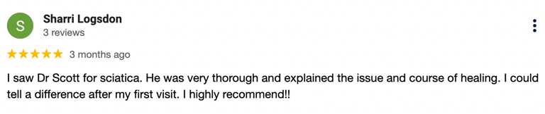 five star review from a patient #6