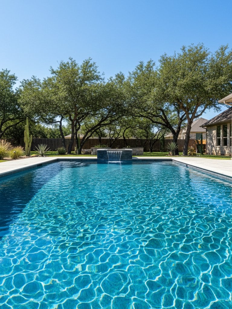 Clear balanced pool water after green to clean algae removal service