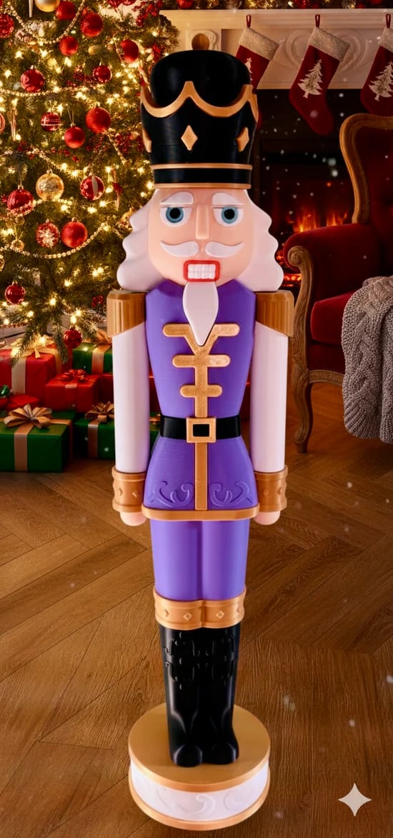 Christmas Nutcracker build your own figurine with printed instructions