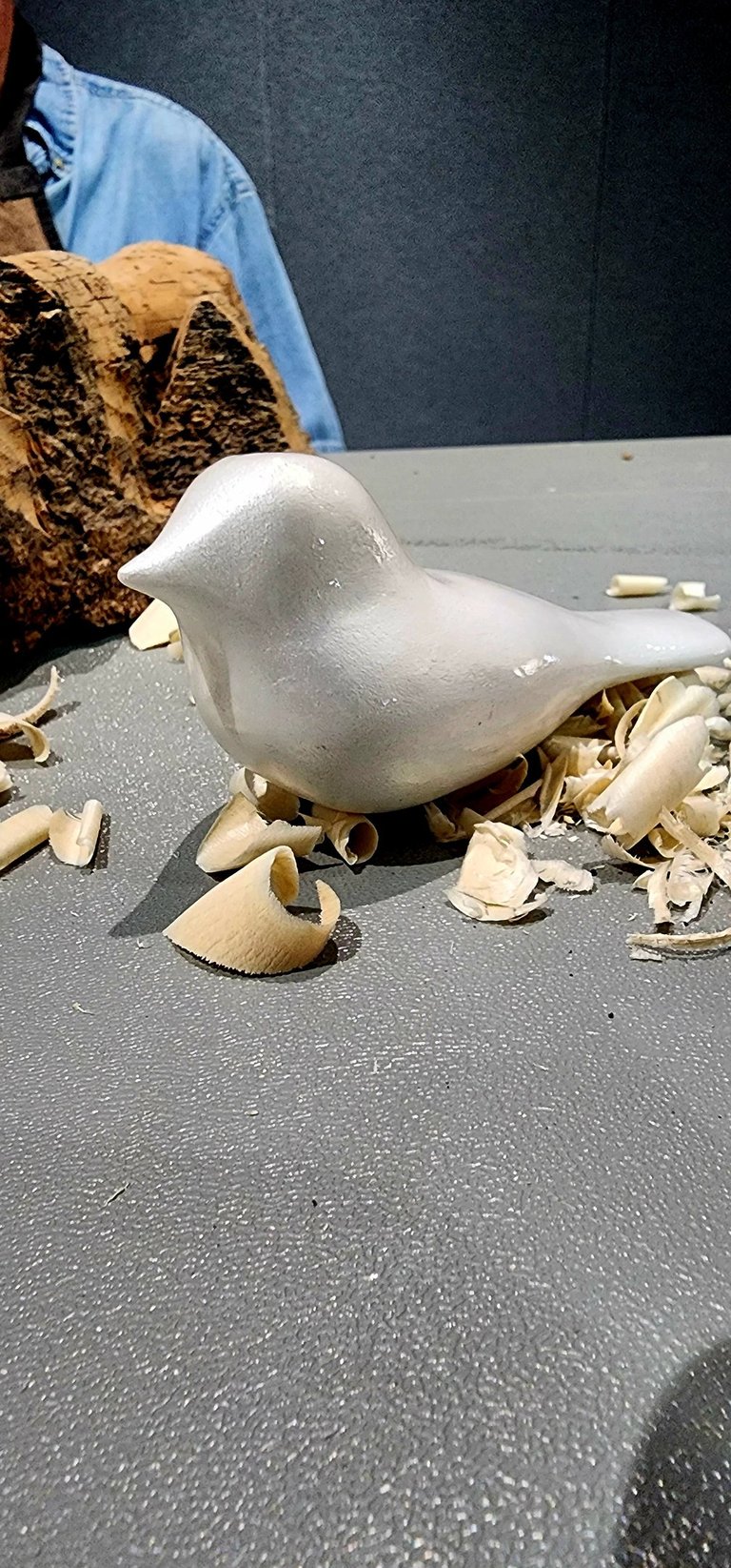 comfort bird hand carved by Tom Anstett