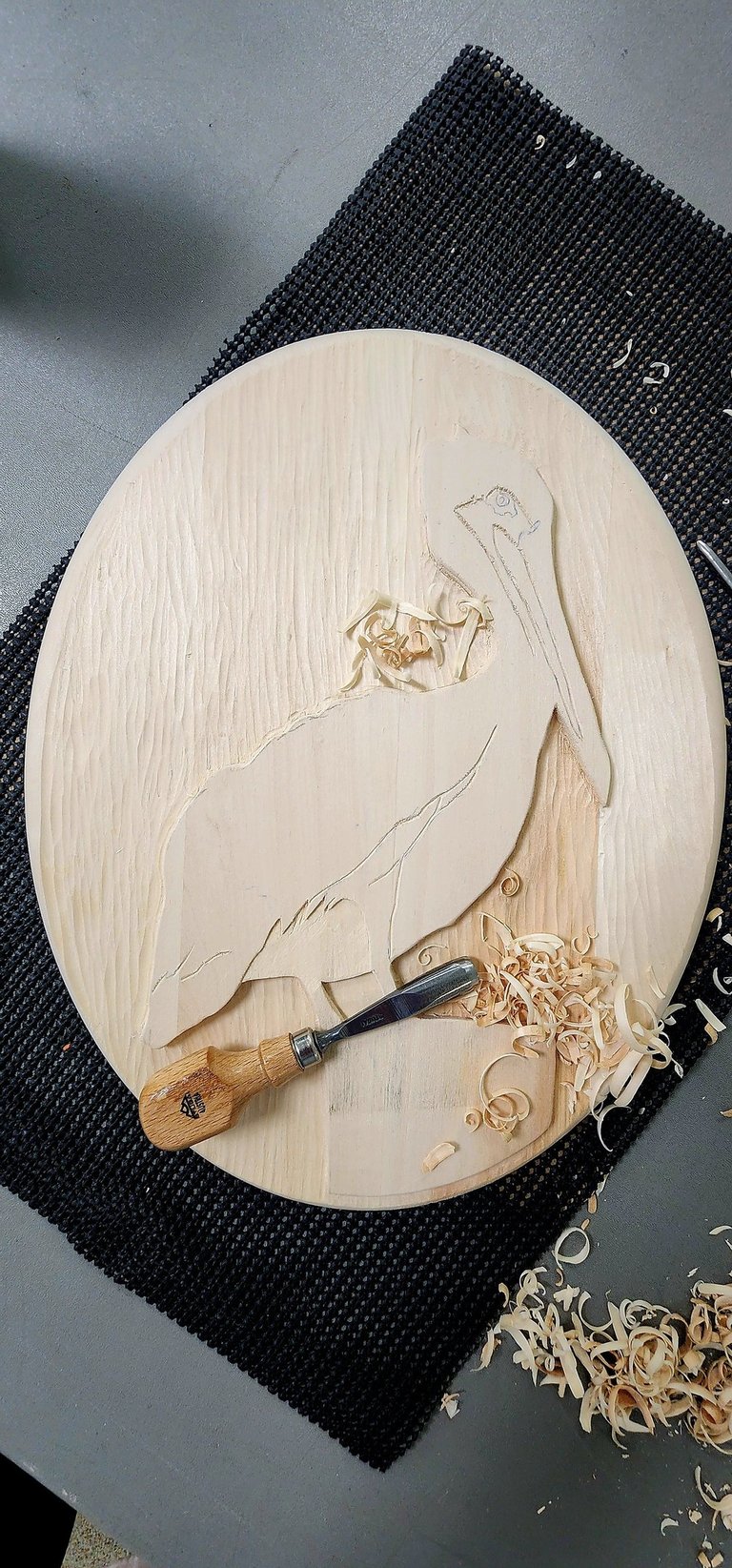 Relief Carving in Progress Fred Lee