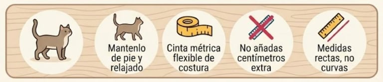 guia para medir un diseño de ropa de perro o gato