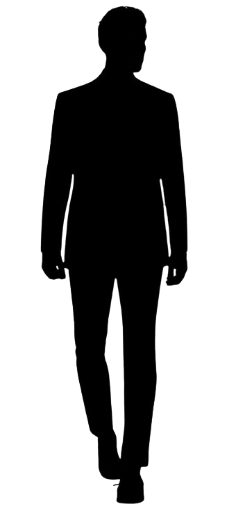 a man in a hat and a hat on a black background