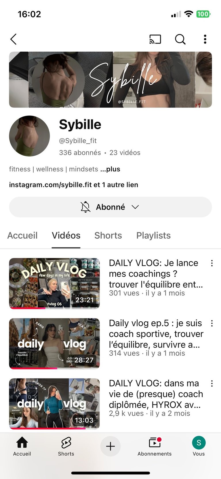 sybillefit coach sportif youtube