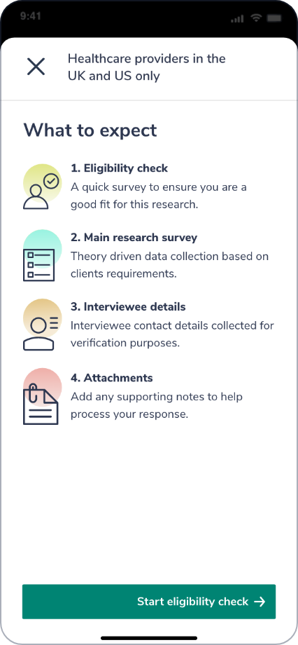 a phone screen showing a checklist of what to do if you want to do