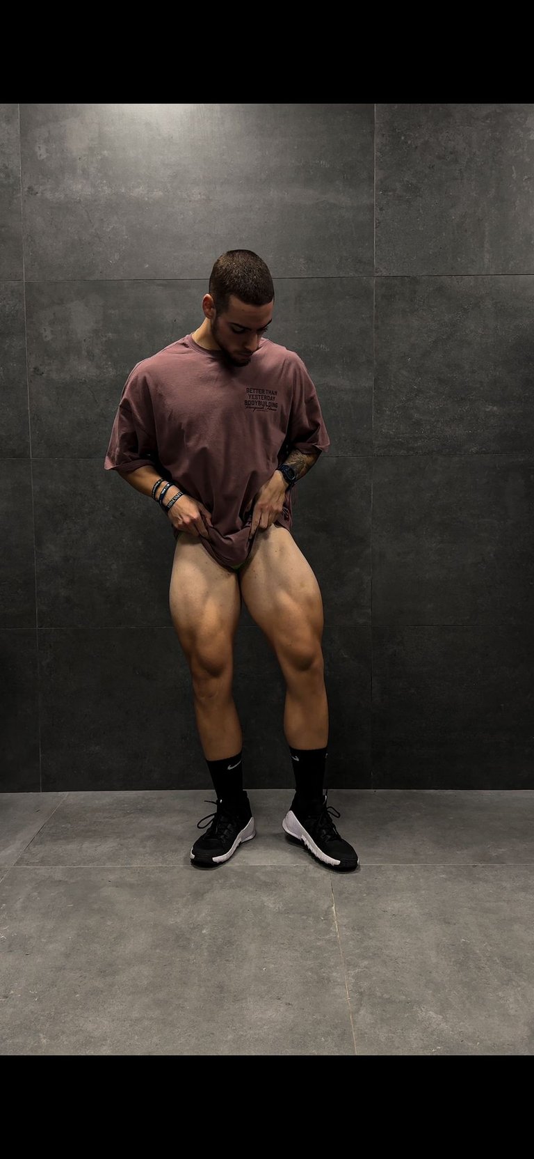 a man with a very big assorted body